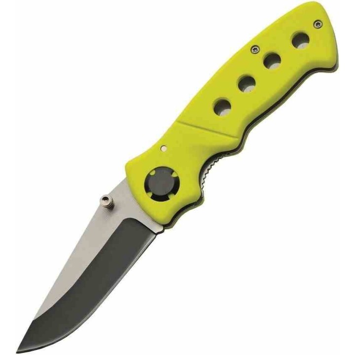 Lot de 3 Couteau Rite Edge Hollow Neon Manche Abs Lame Acier 3Cr13 Clip Linerlock CN211581YW - Livraison Gratuite