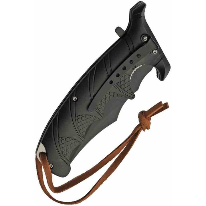 Lot de 3 Couteau Rite Edge Defender A/O Wolf Lame Acier 420 Manche ABS Loup Linerlock Clip CN300607US - Livraison Gratuite