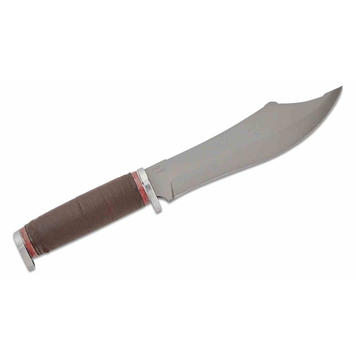 Couteau Condor Pioneer Bowie Lame Acier Carbone 1075 Manche Cuir Etui Cuir Made Salvador CTK397570HC - Livraison Gratuite
