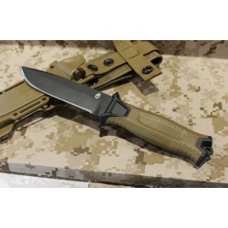 Couteau Tactical/Survival Gerber Strongarm Coyote Acier 420HC Manche Fibre Glass Made USA G30001058 - Livraison Gratuite