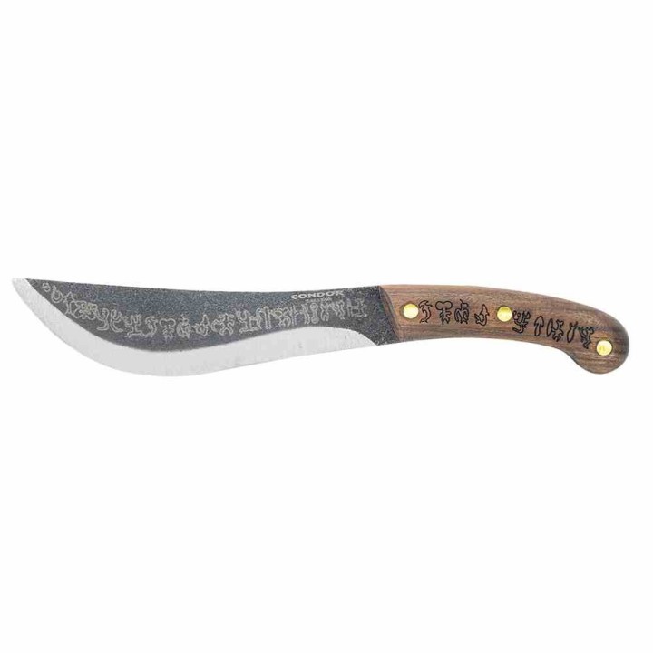 Couteau Condor Matato'a Lame Acier Carbone 1095 Manche Noyer Etui Cuir Made Salvador CTK3976712 - Livraison Gratuite