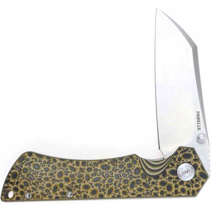 Couteau S-TEC Proelia Orange Manche G10 Lame Acier 7Cr17MoV IKBS Clip Linerlock STT301OR - Livraison Gratuite