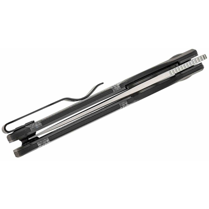 Couteau Kizer Cutlery Mini Militaw Black Manche G10/Acrylic Lame Acier Nitro-V Linerlock Clip KIV3634SA3 - Livraison Gratuite