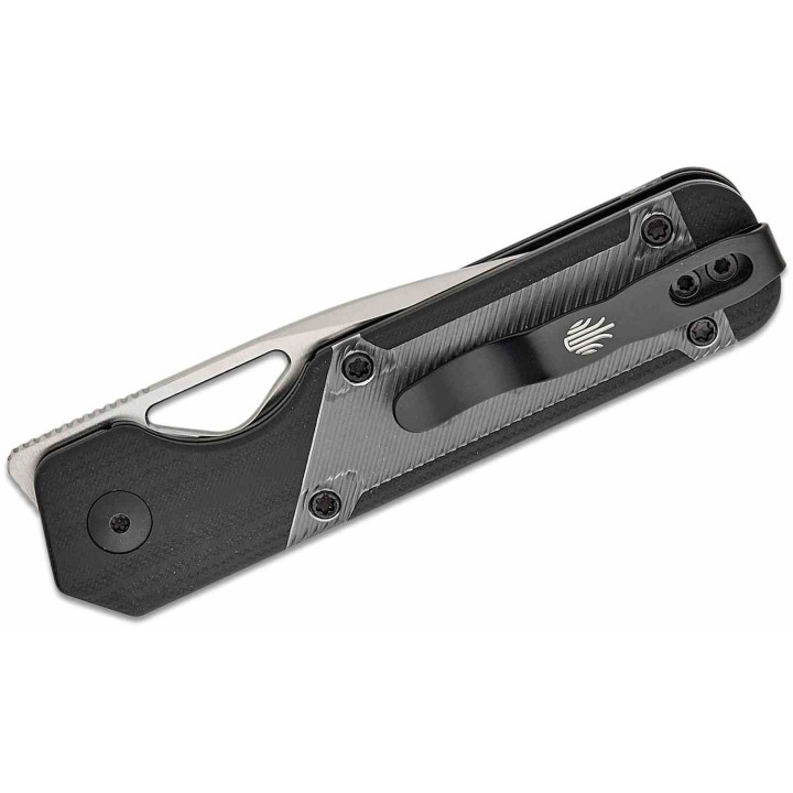 Couteau Kizer Cutlery Mini Militaw Black Manche G10/Acrylic Lame Acier Nitro-V Linerlock Clip KIV3634SA3 - Livraison Gratuite