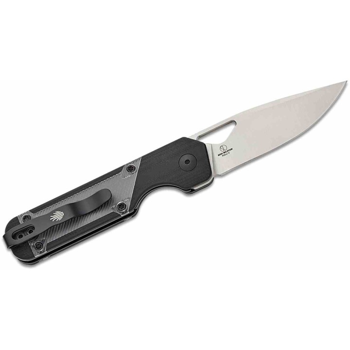 Couteau Kizer Cutlery Mini Militaw Black Manche G10/Acrylic Lame Acier Nitro-V Linerlock Clip KIV3634SA3 - Livraison Gratuite