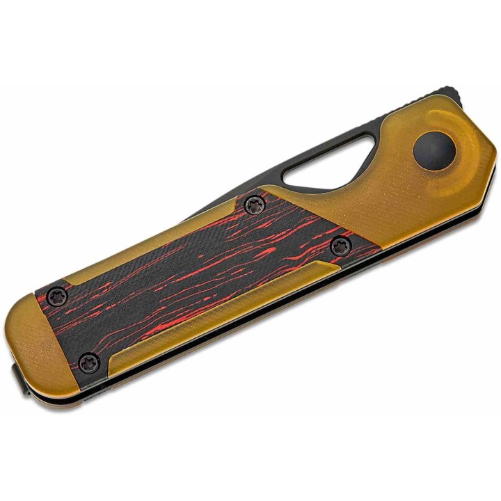 Couteau Kizer Cutlery Mini Militaw PEI Manche Ultem/G-Mascus Lame Acier Nitro-V Linerlock Clip KIV3634SA1 - Livraison Gratuite