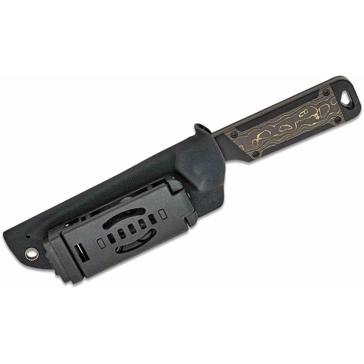 Couteau Kizer Militaw Gold Manche Alu/CamoCarbon Lame Acier CPM-S35VN Etui Kydex KI1067A1 - Livraison Gratuite