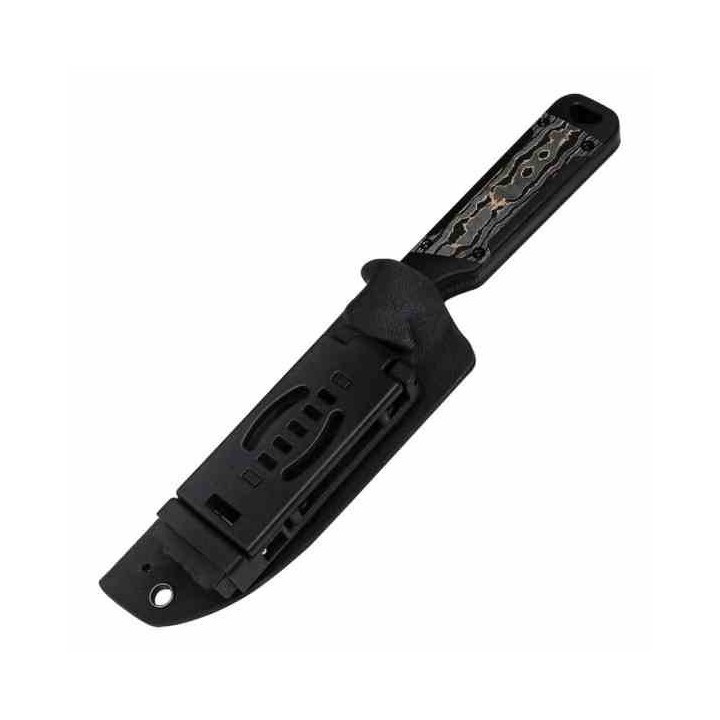 Couteau Kizer Militaw Gold Manche Alu/CamoCarbon Lame Acier CPM-S35VN Etui Kydex KI1067A1 - Livraison Gratuite