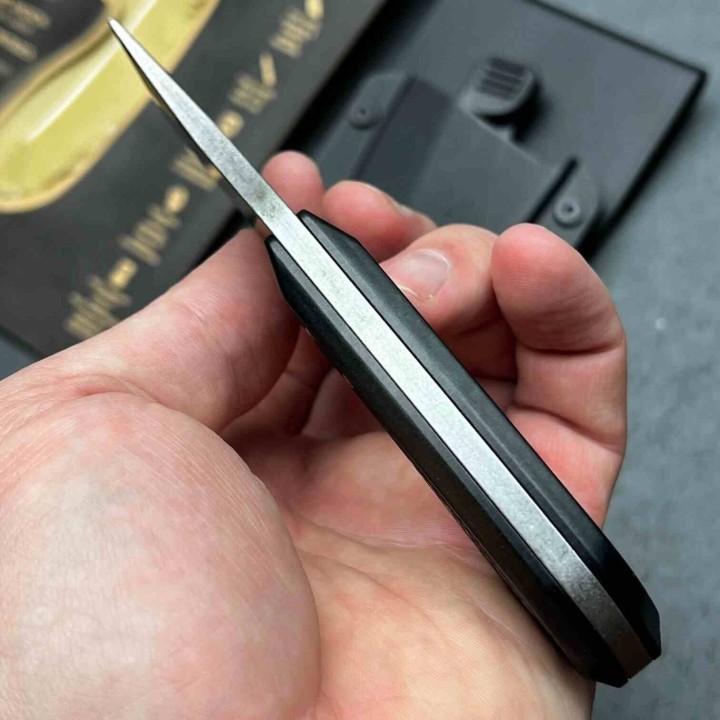 Couteau Gerber Tri-Tip Mini Cleaver Lame Acier 7Cr17MoV Manche Aluminium Black Etui Plastique Rigide G3725 - Livraison Gratuite
