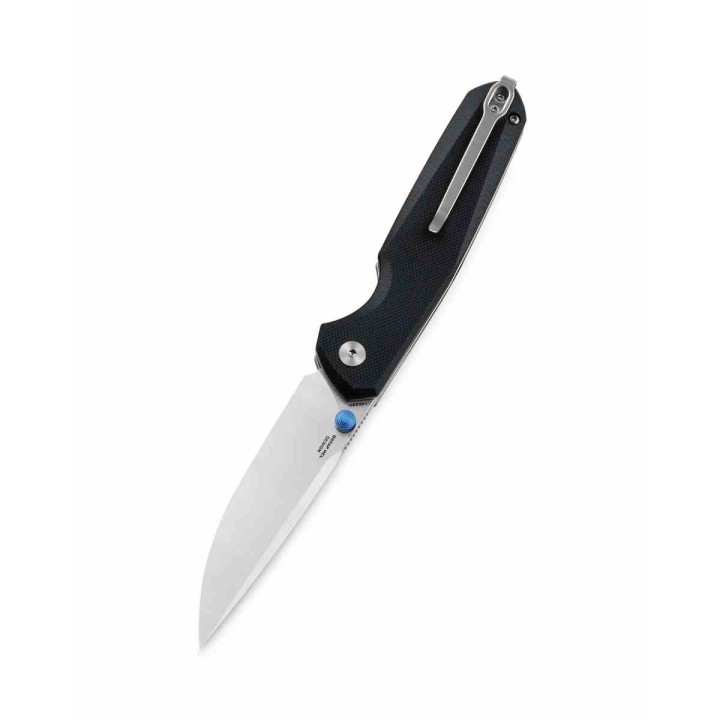 Couteau Bestechman Velix Black Manche G10 Lame Acier 14C28N Buttonlock Clip BTKMK07A - Livraison Gratuite