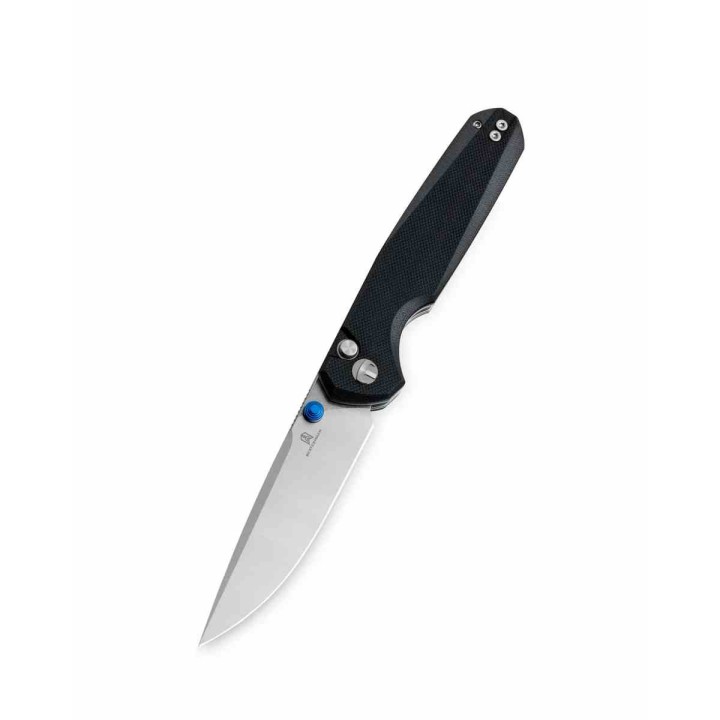 Couteau Bestechman Velix Black Manche G10 Lame Acier 14C28N Buttonlock Clip BTKMK07A - Livraison Gratuite
