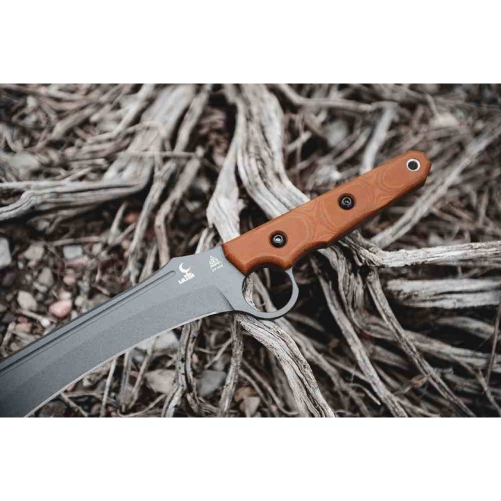 Couteau Tops Lilith Lame Acier Carbone 1095 Manche Micarta Etui Kydex Made USA TPLTH01 - Livraison Gratuite