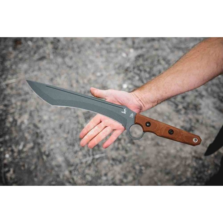 Couteau Tops Lilith Lame Acier Carbone 1095 Manche Micarta Etui Kydex Made USA TPLTH01 - Livraison Gratuite