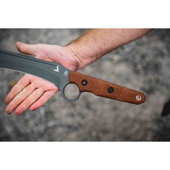 Couteau Tops Lilith Lame Acier Carbone 1095 Manche Micarta Etui Kydex Made USA TPLTH01 - Livraison Gratuite