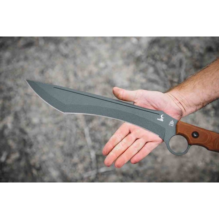 Couteau Tops Lilith Lame Acier Carbone 1095 Manche Micarta Etui Kydex Made USA TPLTH01 - Livraison Gratuite