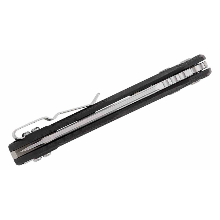 Couteau Microtech 210T-11PMBK MSI Black Lame Sheepsfoot M390MK Crossbar Lock Clip USA MCT210T11PMBK - Livraison Gratuite