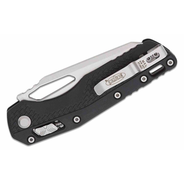 Couteau Microtech 210T-11PMBK MSI Black Lame Sheepsfoot M390MK Crossbar Lock Clip USA MCT210T11PMBK - Livraison Gratuite