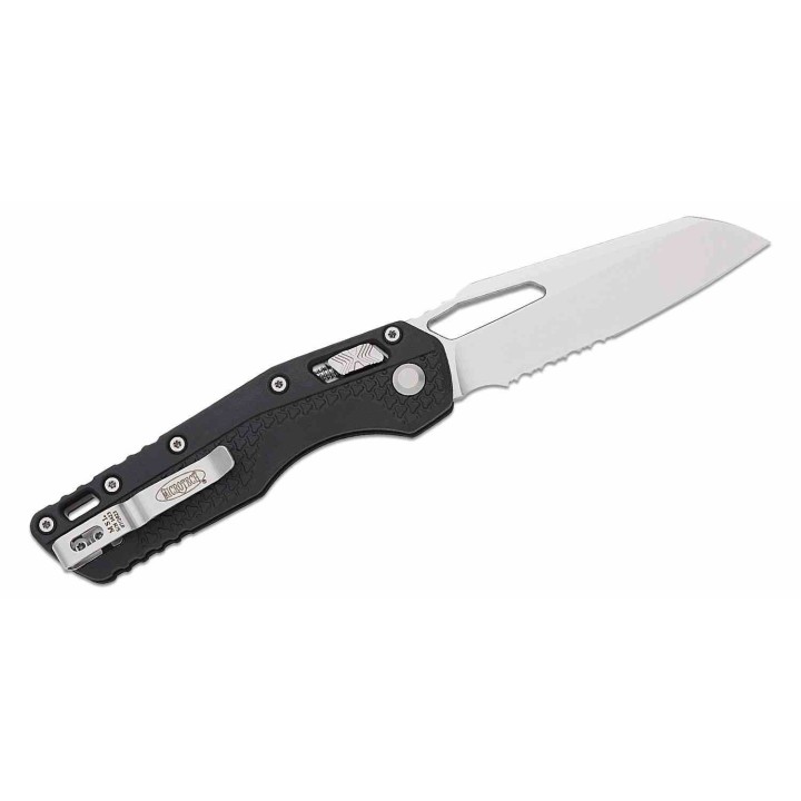 Couteau Microtech 210T-11PMBK MSI Black Lame Sheepsfoot M390MK Crossbar Lock Clip USA MCT210T11PMBK - Livraison Gratuite