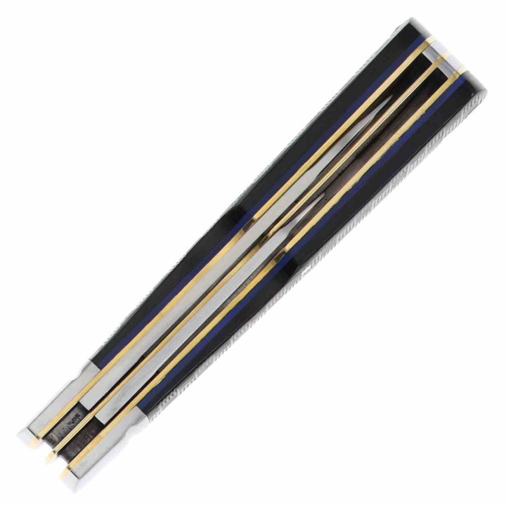 Couteau Rough Ryder Black Reserve Bearhead Gunstk 2 Lames Acier 440 Manche Bois Boite Collector RR2570 - Livraison Gratuite