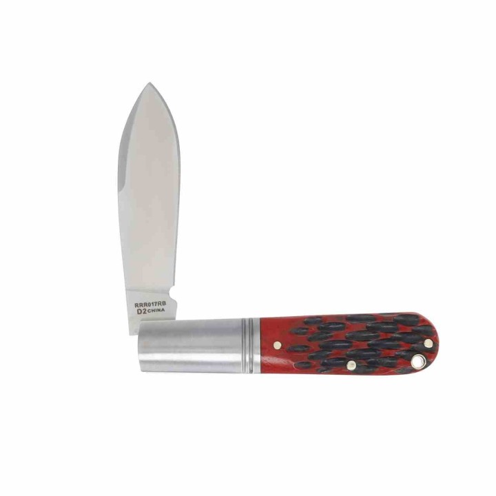 Couteau Rough Ryder Reserve Original Barlow Red Manche Os Lame Acier D2 Boite Collector RRR017RB - Livraison Gratuite