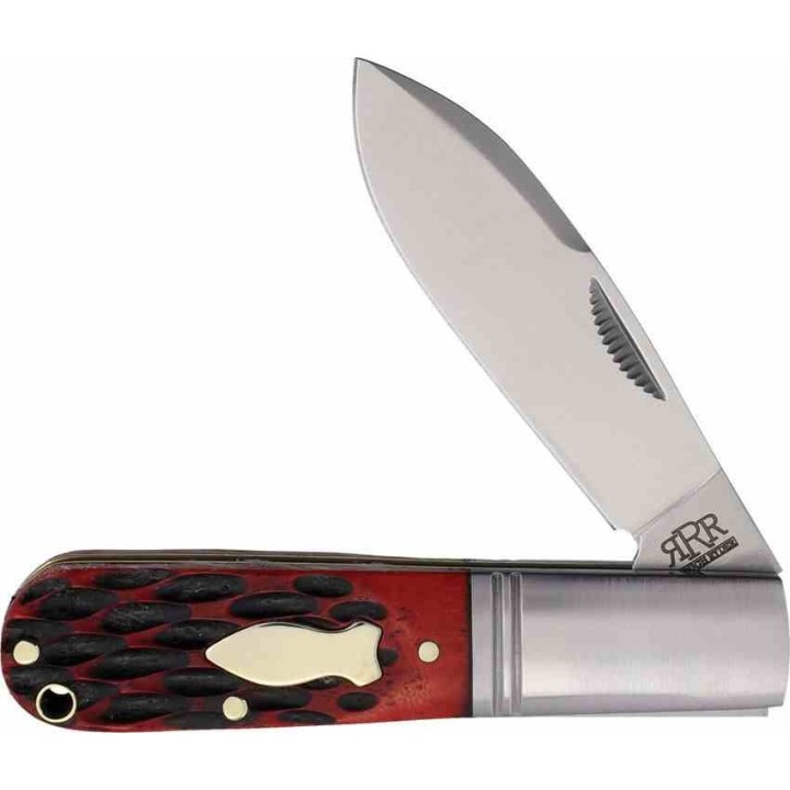 Couteau Rough Ryder Reserve Original Barlow Red Manche Os Lame Acier D2 Boite Collector RRR017RB - Livraison Gratuite