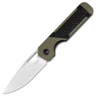 Couteau Kizer Cutlery Mini Militaw Black/Green Manche G10 Lame Acier Nitro-V Linerlock Clip KIV3634SA6 - Livraison Gratuite