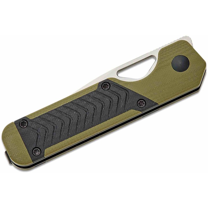 Couteau Kizer Cutlery Mini Militaw Black/Green Manche G10 Lame Acier Nitro-V Linerlock Clip KIV3634SA6 - Livraison Gratuite