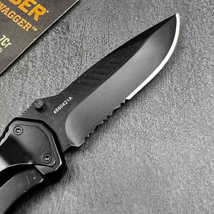 Couteau Tactical Gerber Swagger Lame Acier 7Cr17MoV Serrat Manche G-10 Framelock Clip G4099 - Livraison Gratuite