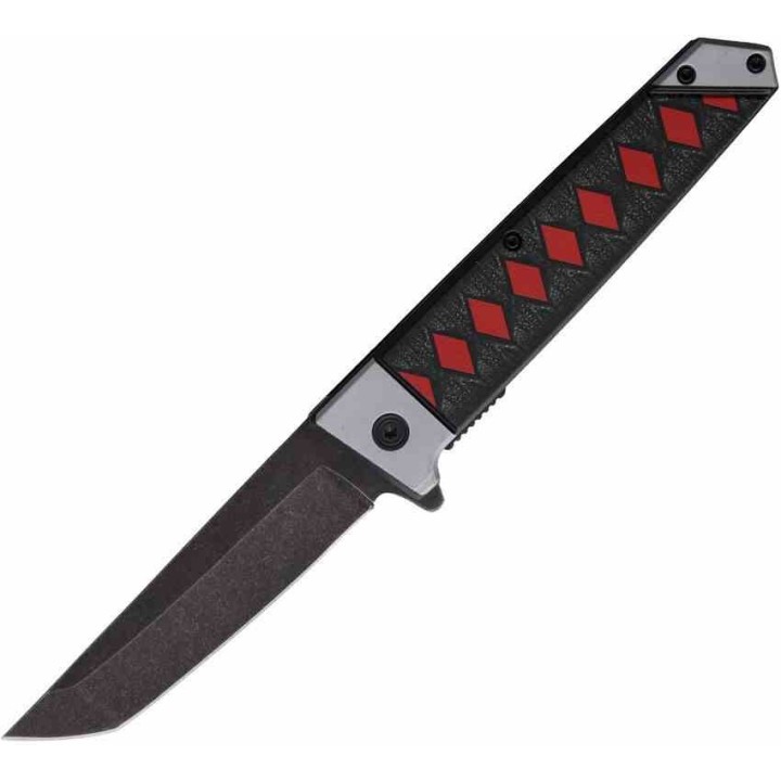 Lot de 3 Couteau ElitEdge Japanese Katana Samurai Tanto A/O Lame Acier 420C Manche Nylon EE10A102BKR - Livraison Gratuite