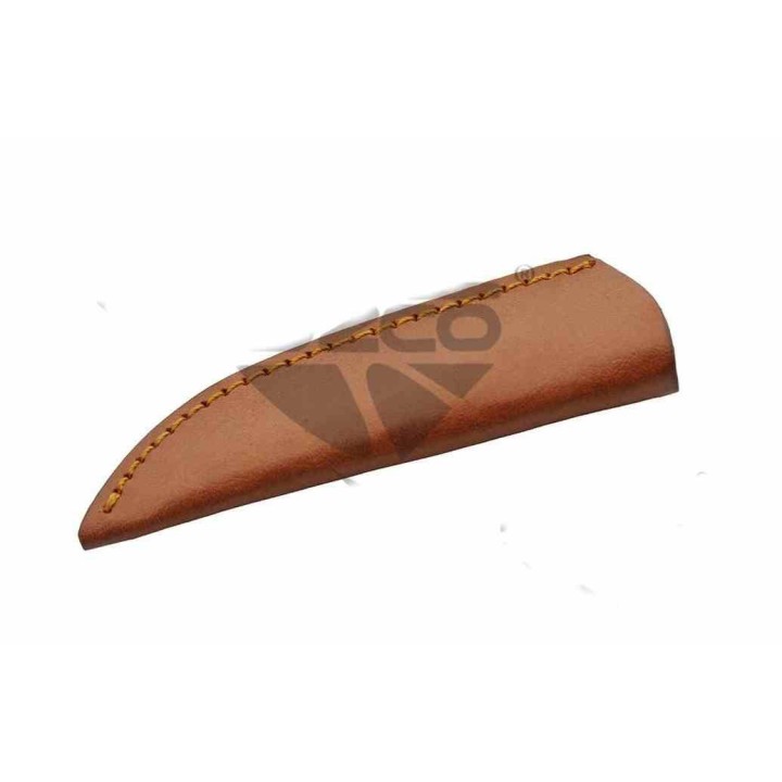 Couteau Rite Edge Galley Skinner Manche Bois Lame Carbone Forgée Etui CUir PA203512 - Livraison Gratuite