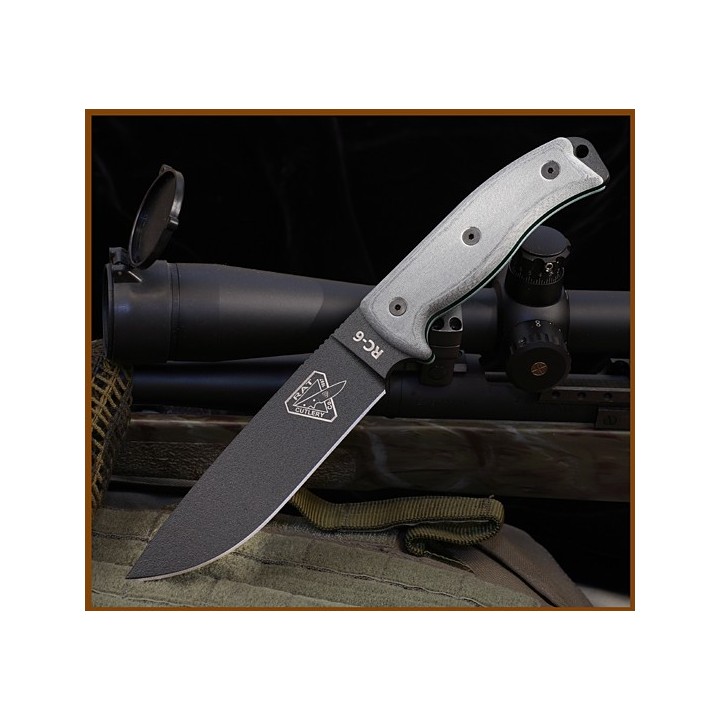 Couteau Esee Knives Model 6 COUTEAU DE COMBAT SURVIE ES6PB - COUTEAU ESEE MADE IN USA