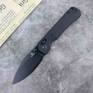 Couteau Defcon Ultra Lite Black Manche G10 Lame Acier 14C28N Drop Point Axis Lock CLip TD011FBK - Livraison Gratuite