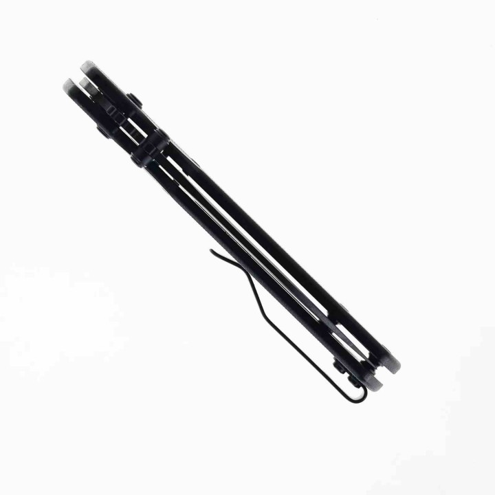 Couteau Defcon Ultra Lite Black Manche G10 Lame Acier 14C28N Drop Point Axis Lock CLip TD011FBK - Livraison Gratuite