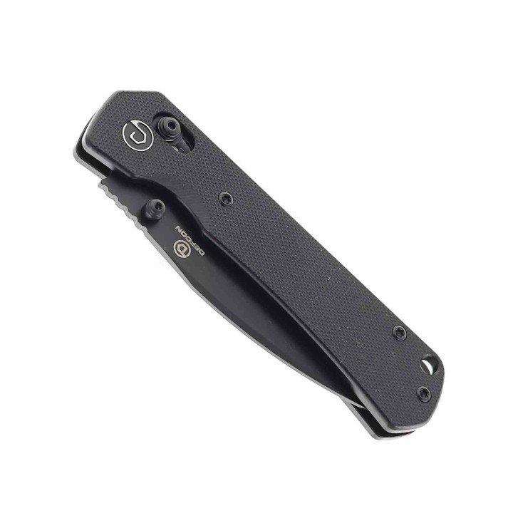 Couteau Defcon Ultra Lite Black Manche G10 Lame Acier 14C28N Drop Point Axis Lock CLip TD011FBK - Livraison Gratuite