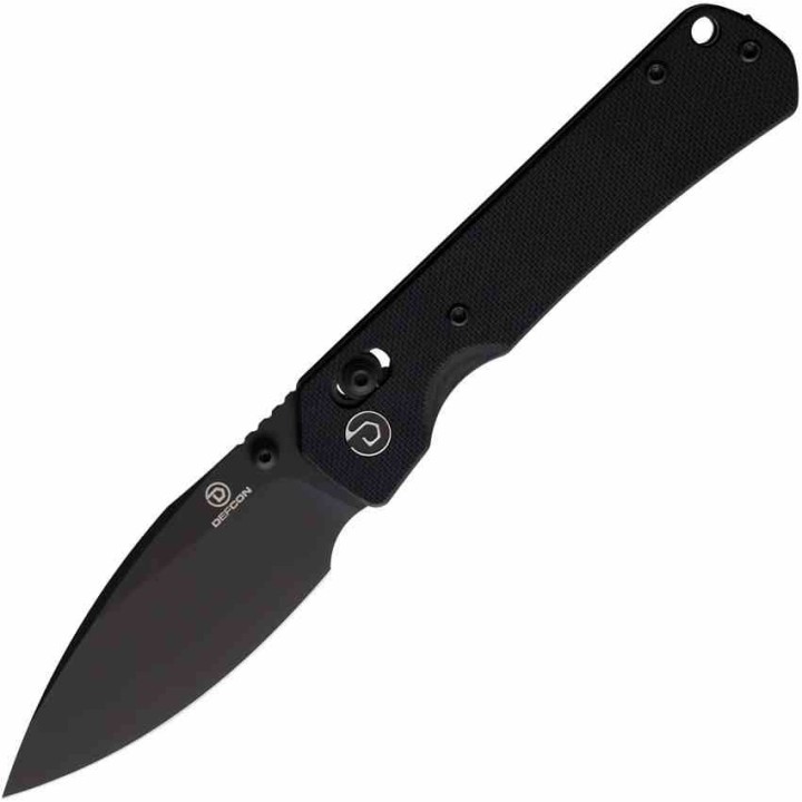 Couteau Defcon Ultra Lite Black Manche G10 Lame Acier 14C28N Drop Point Axis Lock CLip TD011FBK - Livraison Gratuite