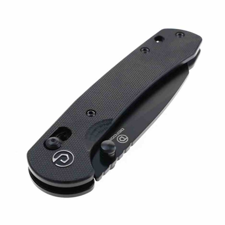 Couteau Defcon Ultra Lite Black Manche G10 Lame Acier 14C28N Wharncliffe Axis Lock CLip TD012FBK - Livraison Gratuite
