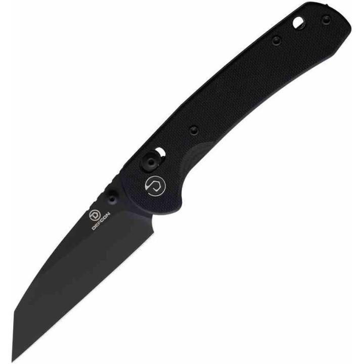 Couteau Defcon Ultra Lite Black Manche G10 Lame Acier 14C28N Wharncliffe Axis Lock CLip TD012FBK - Livraison Gratuite