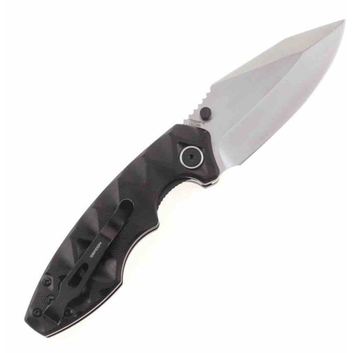 Couteau Defcon Black Manche G10 Lame Acier 14C28N Linerlock Clip TD004F1 - Livraison Gratuite