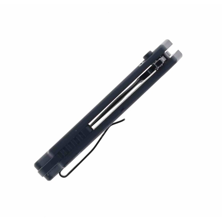 Couteau CMB Button Lock Black Manche G10 Lame Acier 14C28N Blk IKBS Clip CMB14B - Livraison Gratuite
