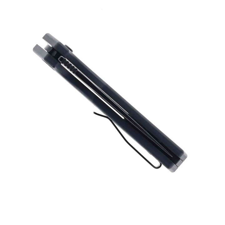 Couteau CMB Button Lock Black Manche G10 Lame Acier 14C28N Blk IKBS Clip CMB14B - Livraison Gratuite