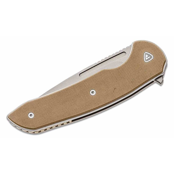 Couteau Ferrum Forge Stinger Tan Manche G10 Lame Acier Nitro-V Liner Lock Clip FF005T - Livraison Gratuite