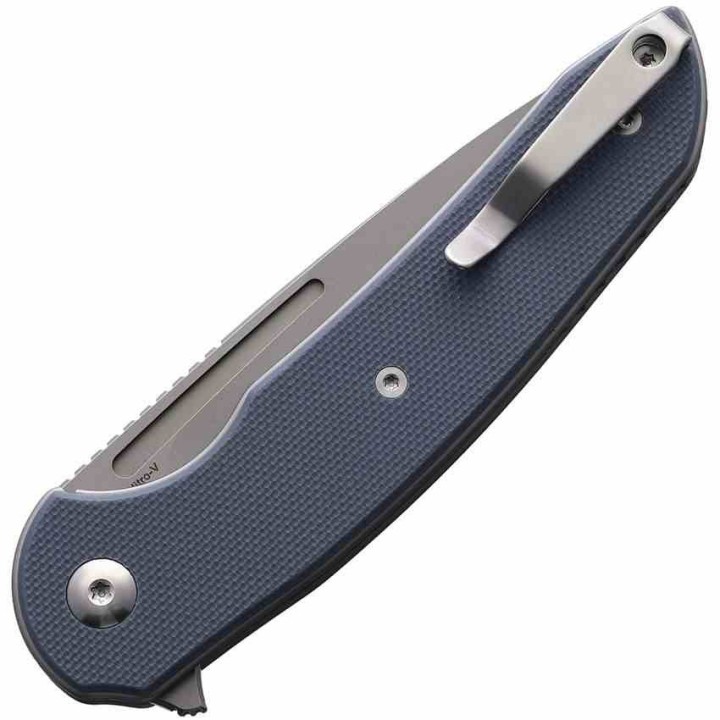 Couteau Ferrum Forge Stinger Blue Manche G10 Lame Acier Nitro-V Liner Lock Clip FF005BU - Livraison Gratuite