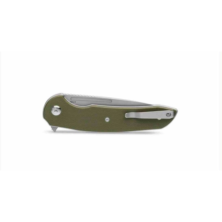Couteau Ferrum Forge Stinger Green Manche G10 Lame Acier Nitro-V Liner Lock Clip FF005G - Livraison Gratuite