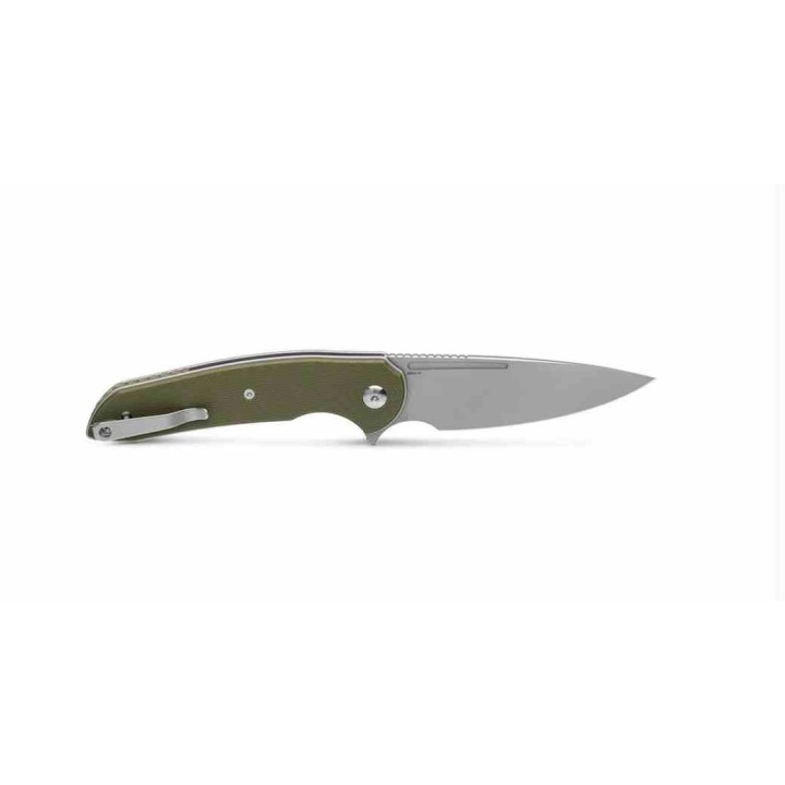 Couteau Ferrum Forge Stinger Green Manche G10 Lame Acier Nitro-V Liner Lock Clip FF005G - Livraison Gratuite