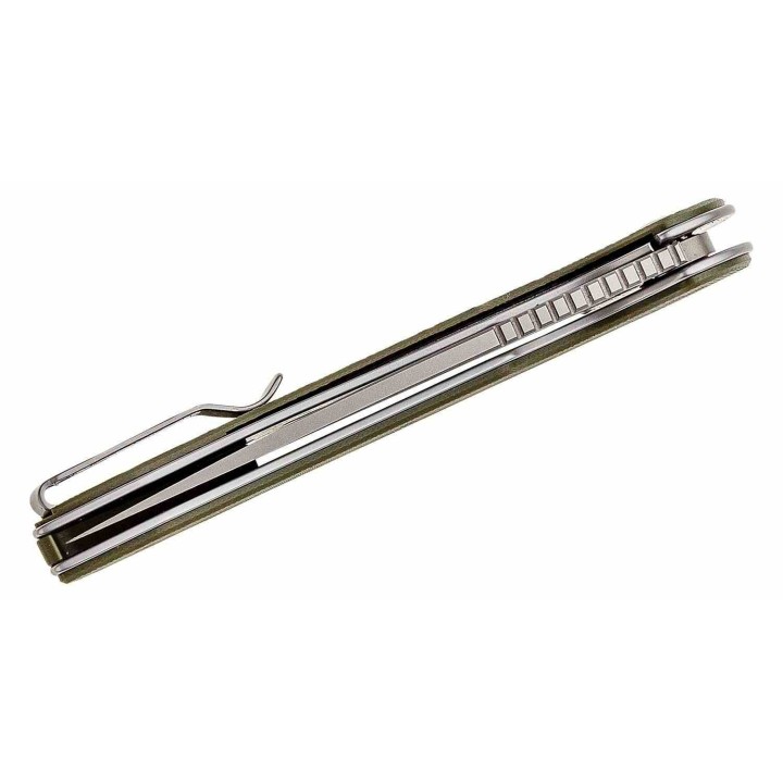 Couteau Ferrum Forge Stinger Green Manche G10 Lame Acier Nitro-V Liner Lock Clip FF005G - Livraison Gratuite