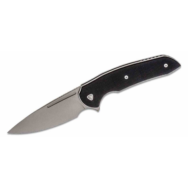 Couteau Ferrum Forge Stinger Black Manche G10 Lame Acier Nitro-V Liner Lock Clip FF005B - Livraison Gratuite