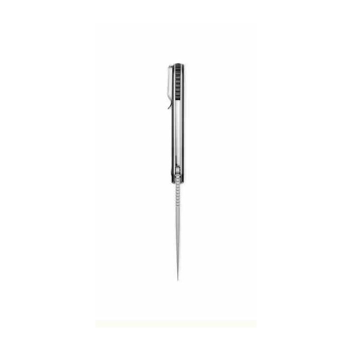 Couteau Ferrum Forge Stinger Black Manche G10 Lame Acier Nitro-V Liner Lock Clip FF005B - Livraison Gratuite