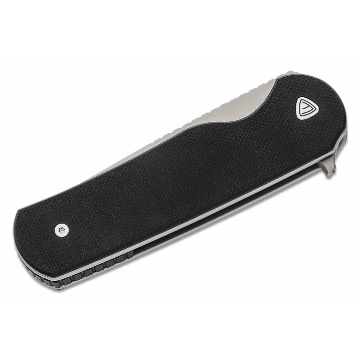 Couteau Ferrum Forge Zelex Black Manche en G10 Lame Tanto Acier D2 Liner Lock Clip FF012B - Livraison Gratuite