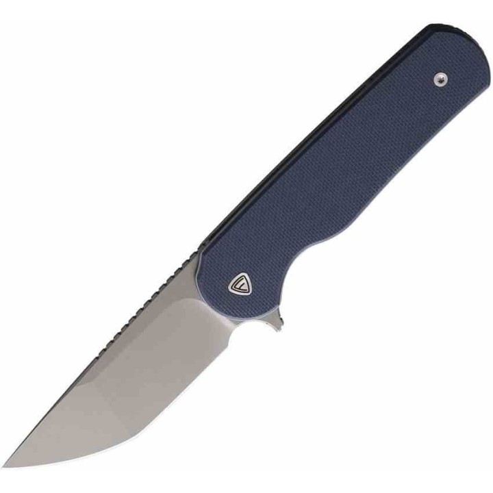 Couteau Ferrum Forge Zelex Blue Manche en G10 Lame Tanto Acier D2 Liner Lock Clip FF012BU - Livraison Gratuite