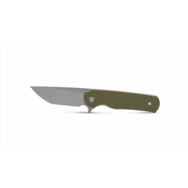 Couteau Ferrum Forge Zelex Green Manche en G10 Lame Tanto Acier D2 Liner Lock Clip FF012G - Livraison Gratuite
